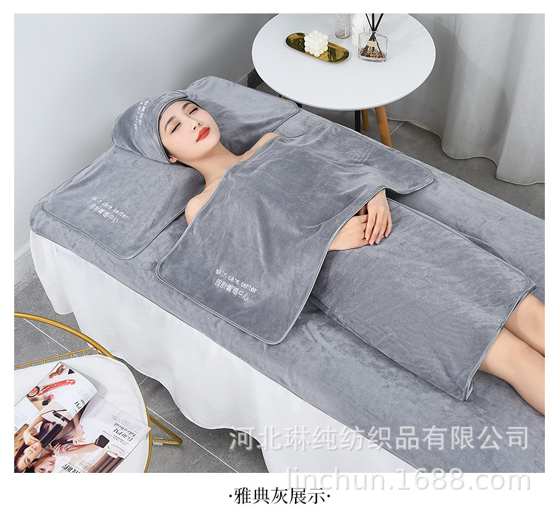 Beauty salon-specific towels with logo, beauty salon towels, bed towels, bath towels, bath skirts, fine fibers, soft and absorbent pic 35