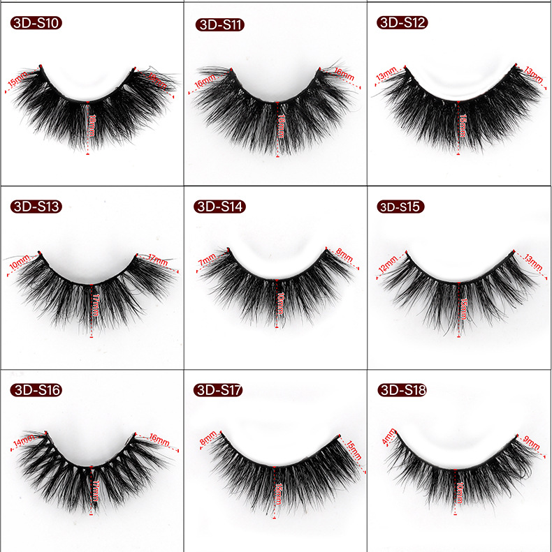3D mink false eyelashes, multi-layered and thick crossed eyelashes shanilak pic 3