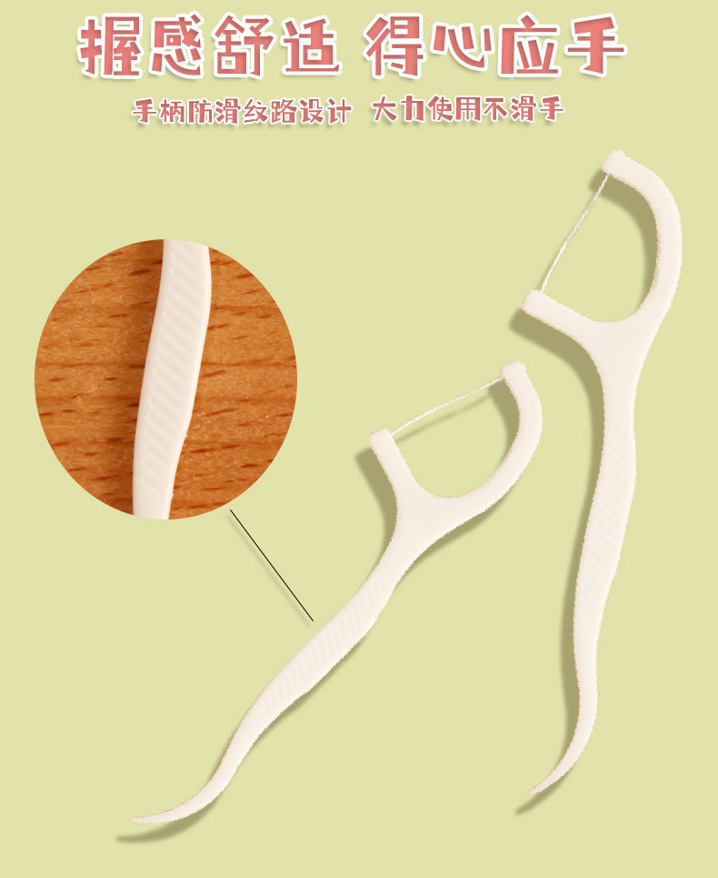三丽鸥牙线超细口腔护理牙线棒一次性高级卡通塑料盒装经典牙线棒详情9
