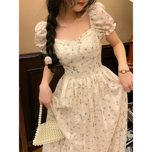 2022春款打底裙新款白色长裙轻奢别致高级感蕾丝连衣裙子女装秋季详情13