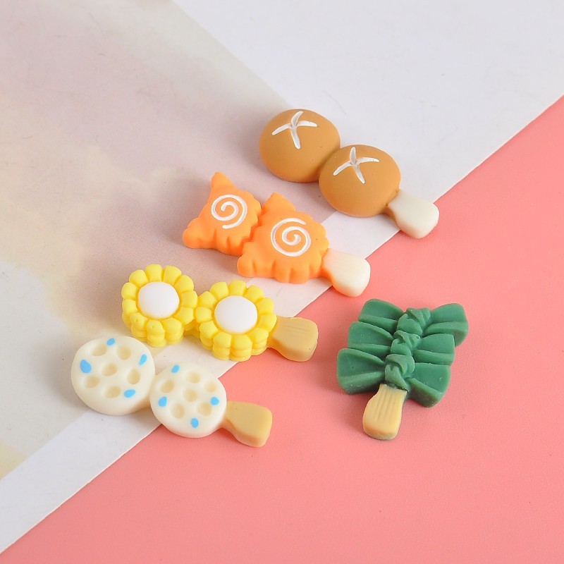 New diy small accessories for food and play refrigerator stickers, versatile resin accessories, fashionable cartoon and cute stickers pic 17