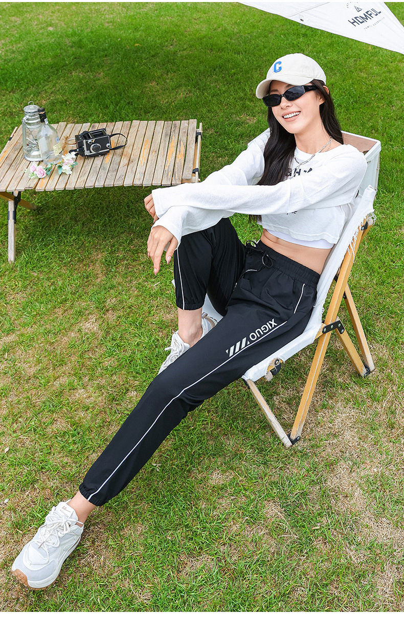 夏季可乐速冰裤女防污防紫外线速干舒适凉爽透气裤防晒冰丝休闲裤详情23