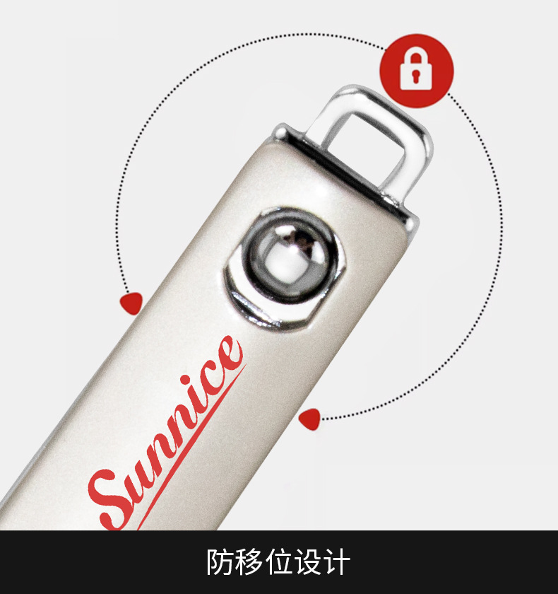 SUNNICE nail clippers wholesale in stock, pointed-nose, slanted nail clippers, special built-in file for trimming toenail grooves pic 7