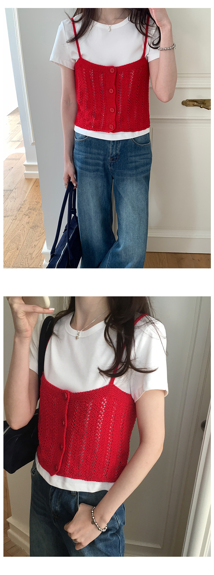 短款圆领t恤女春季2025广州十三行新款韩版纯色简约百搭短袖上衣详情16