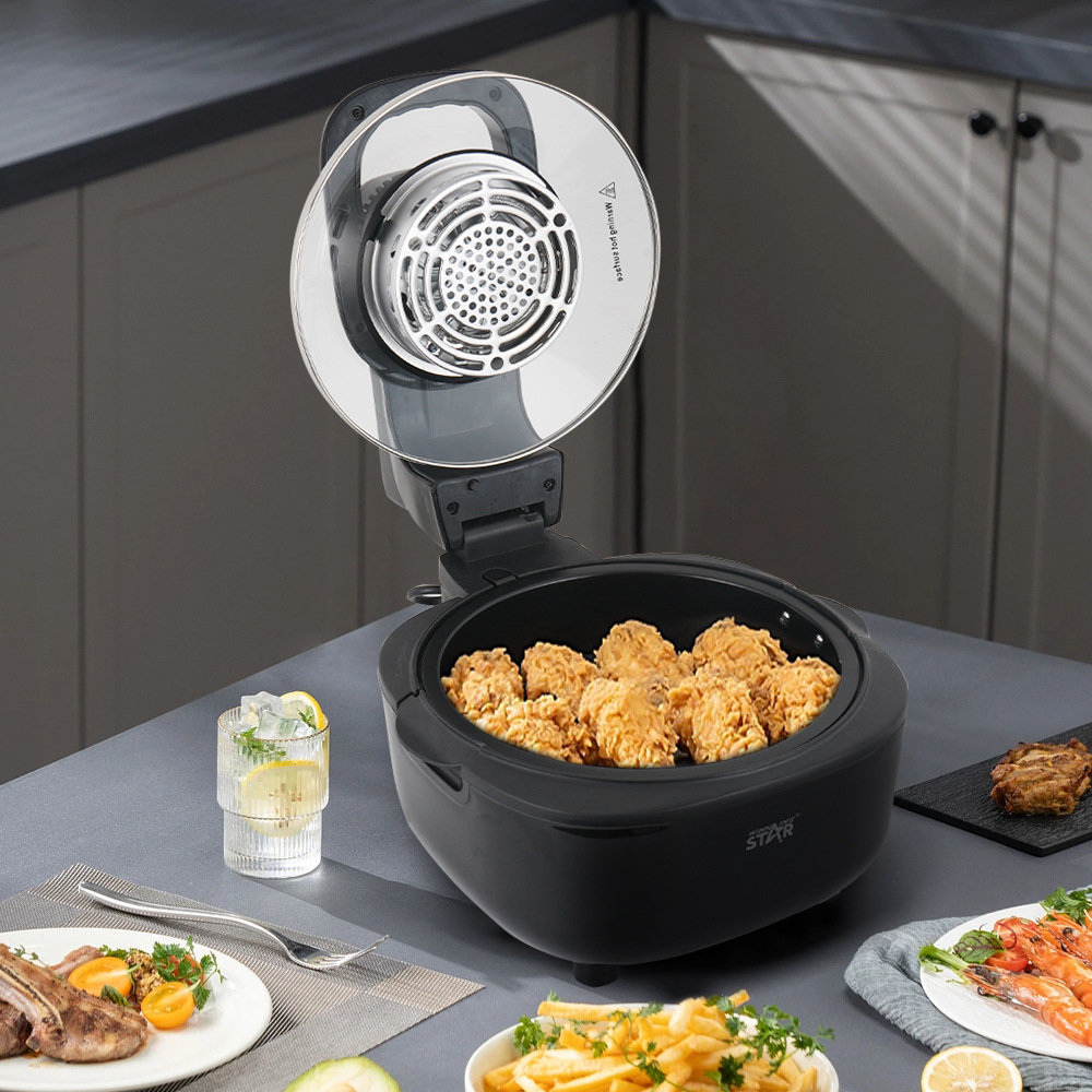 winningstar 4.5L British and European standard household fried chicken, French fries, egg tarts, grilled meat, visual multi-functional air fryer pic 6