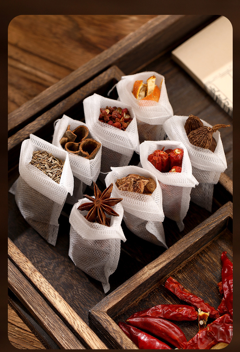 FaSoLa non-woven fabric tea bags, disposable soup seasoning tea bags, decoction medicine gauze bags, filtering tea bags pic 9