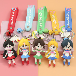 创意可爱卡通软胶宇航员钥匙扣太空人汽车钥匙链情侣包挂件小礼品详情21