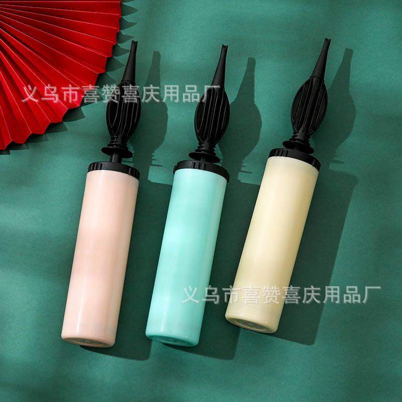 马卡龙色手推气筒 气球充气泵手推气筒气球打气筒详情8