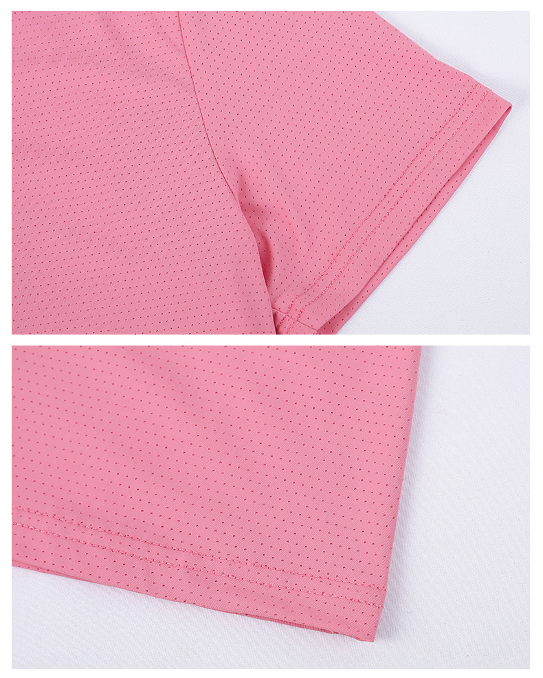 New simple, loose, casual and versatile women's T-shirt short-sleeved top with ice silk quick-drying V-neck, straight shoulder and chicken heart collar pic 28