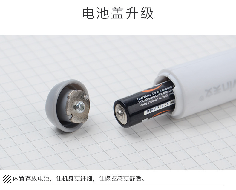 Dongnan Electric eraser, effortless, clean, automatically rotating drawing eraser, learning stationery eraser 8302 pic 8