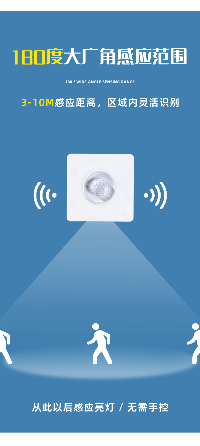 86-type waterproof infrared human body sensor switch indoor corridor household intelligent delay control switch module pic 6