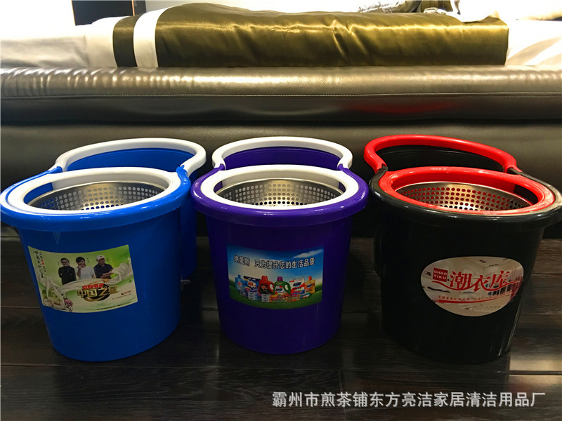 【 Factory Direct Sales 】 Wholesale of dual-drive Good God Drag Rotating mops and hand-pressed mop buckets pic 12