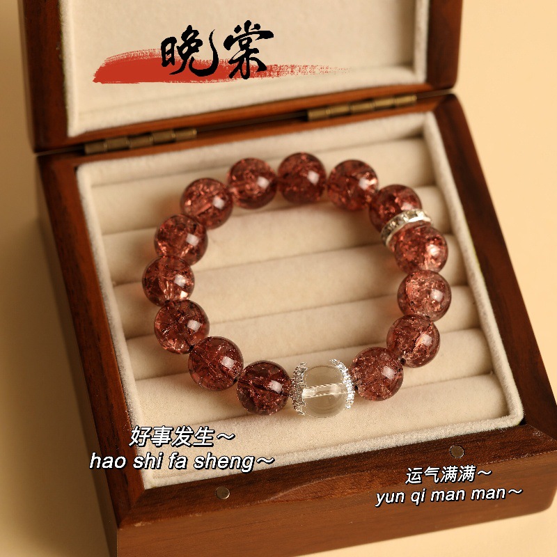 The new nine-purple bracelet, with its light luxury and court-style beaded charm, is a perfect birthday gift for your best friend or girlfriend pic 6