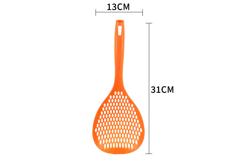 Wholesale of Japanese-style plastic large strainer for dumplings, noodles, blanching sieves, hot pot strainers, long-handled noodle scoops, and mesh spoons pic 6