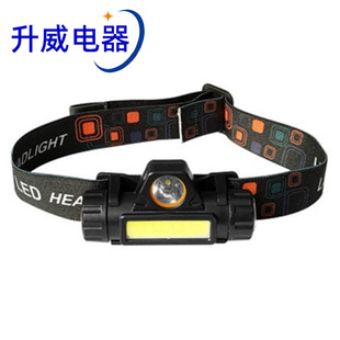 强光手电筒 跨境USB充电式伸缩变焦大泛光手持灯户外应急照明手电详情1