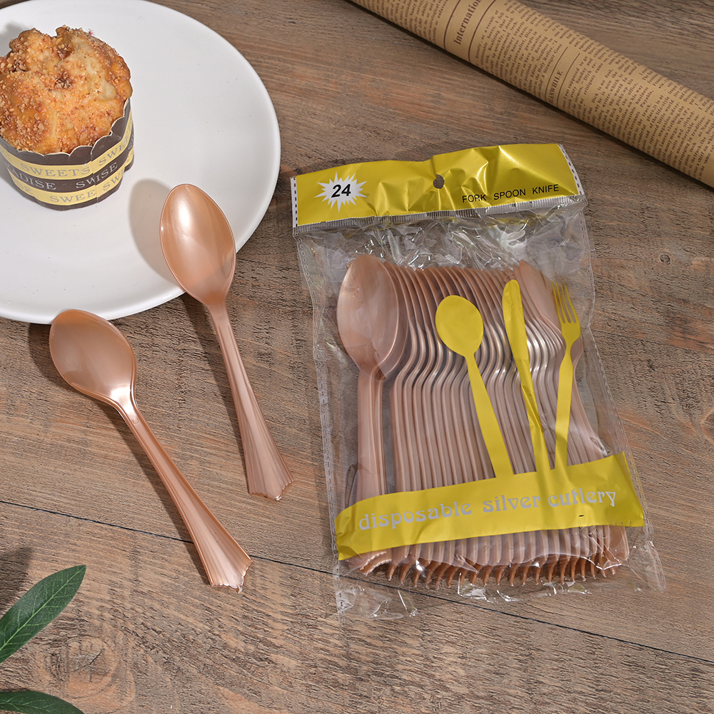 24 sets of multiple selectable spoon sets for cake shops, desserts, tableware and spoons, wholesale from the manufacturer pic 8