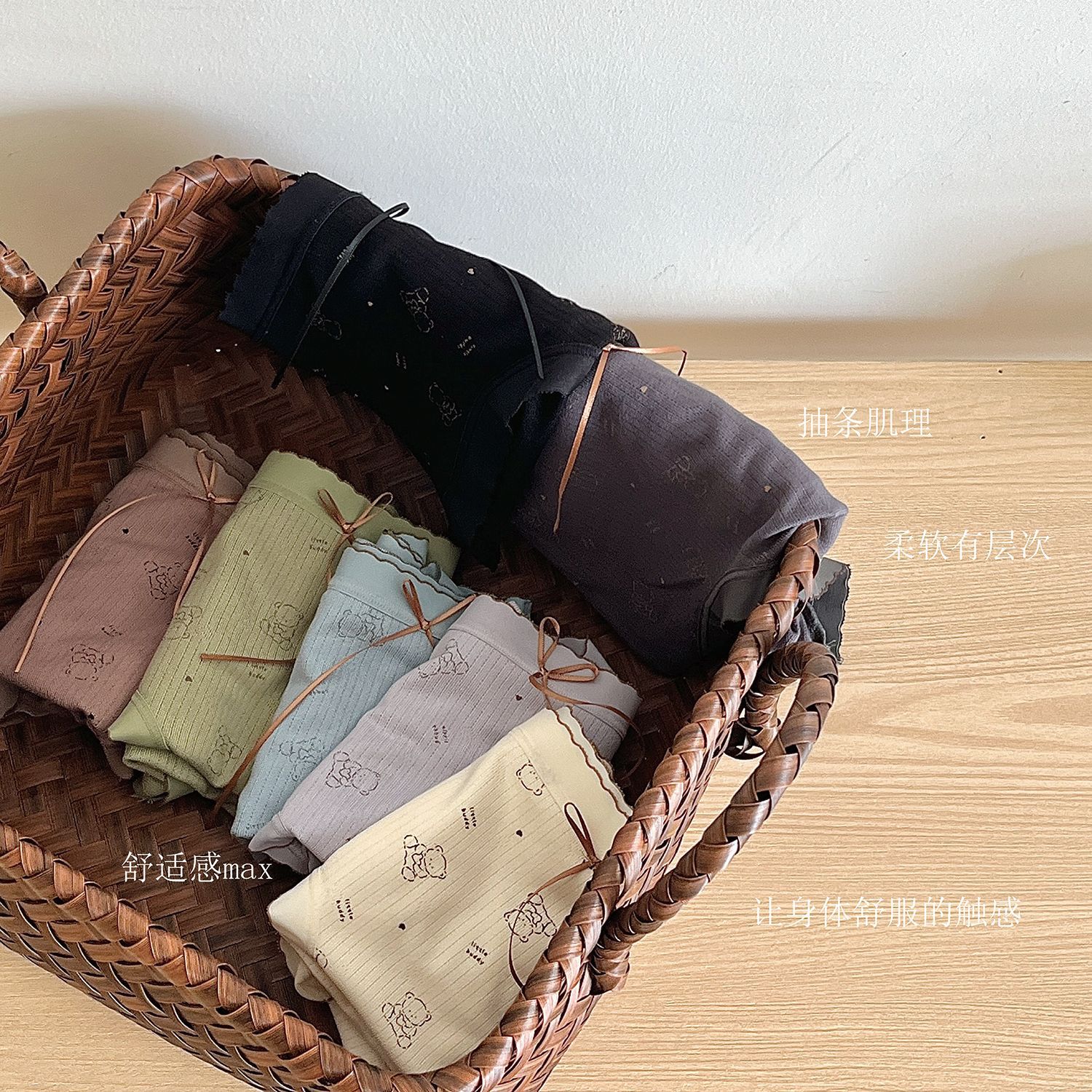 日系无感抑菌裆内裤少女学生蝴蝶结可爱中腰提臀舒适女士三角裤头详情10