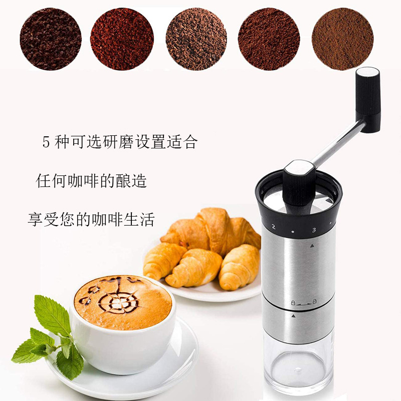 Stainless steel coffee grinder detachable portable grinder ceramic grinding core 191002 pic 2
