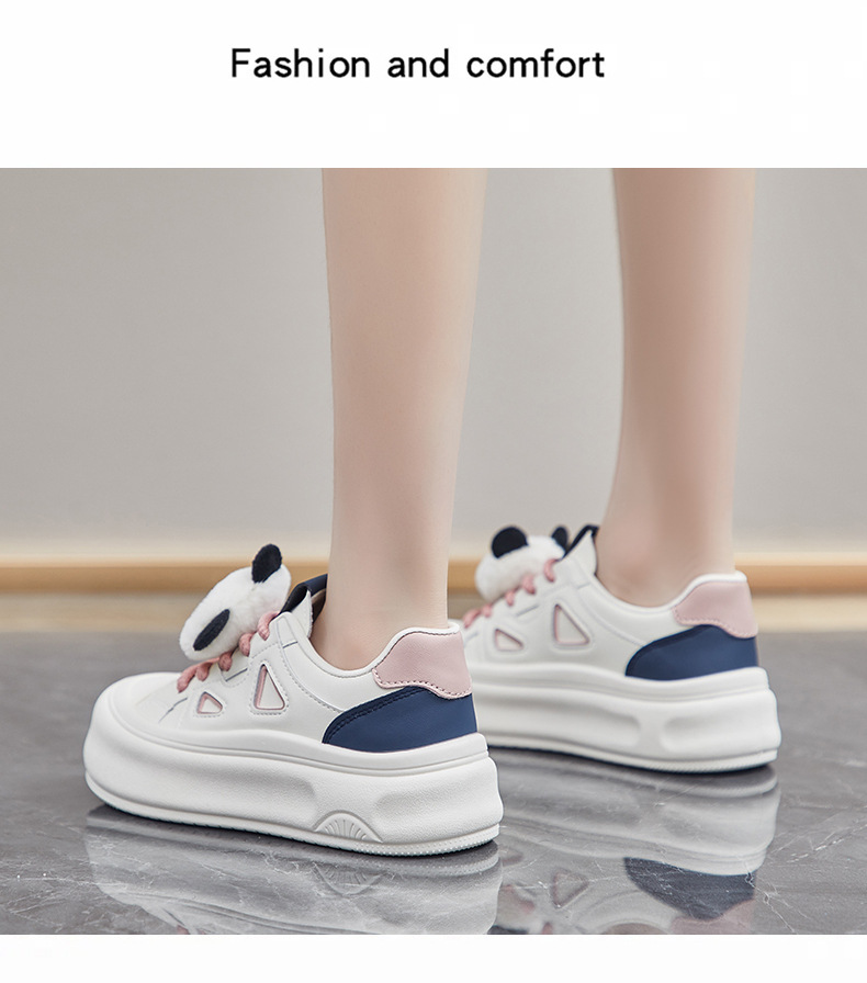 2024秋季小白鞋新款韩版ins女学生厚底增高运动板鞋休闲街拍MXD08详情19