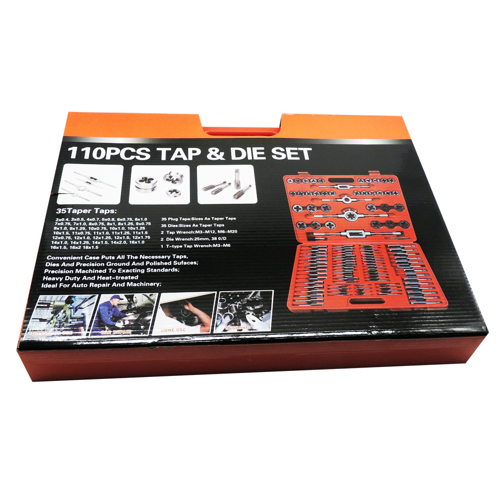 Complete set of taps and dies 110pc taps and dies set, hand wrenches, dies and winches 110 pieces set of taps set pic 40