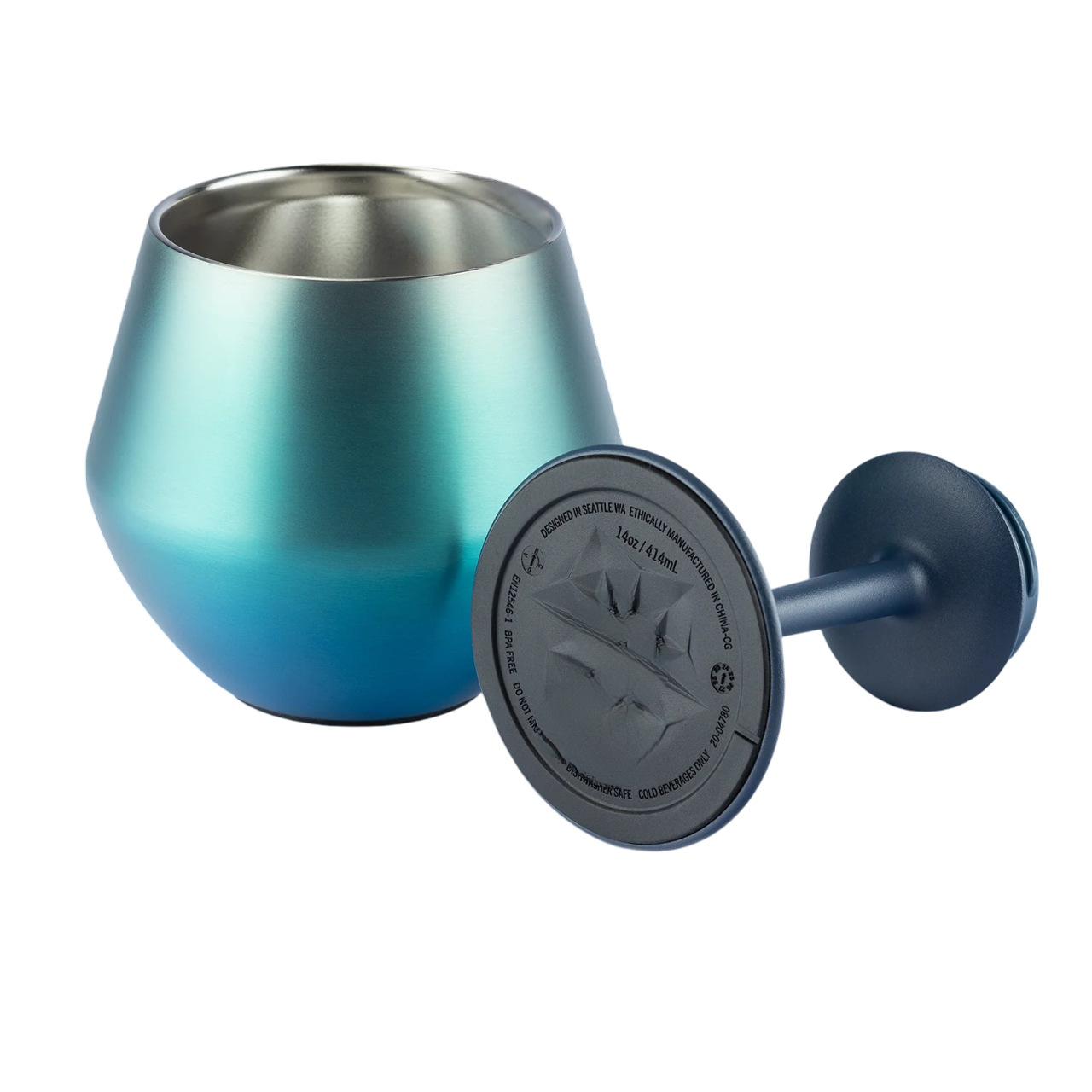 跨境新款304不锈钢保温杯可拆卸塑件便携14oz红酒杯礼品高脚杯详情11