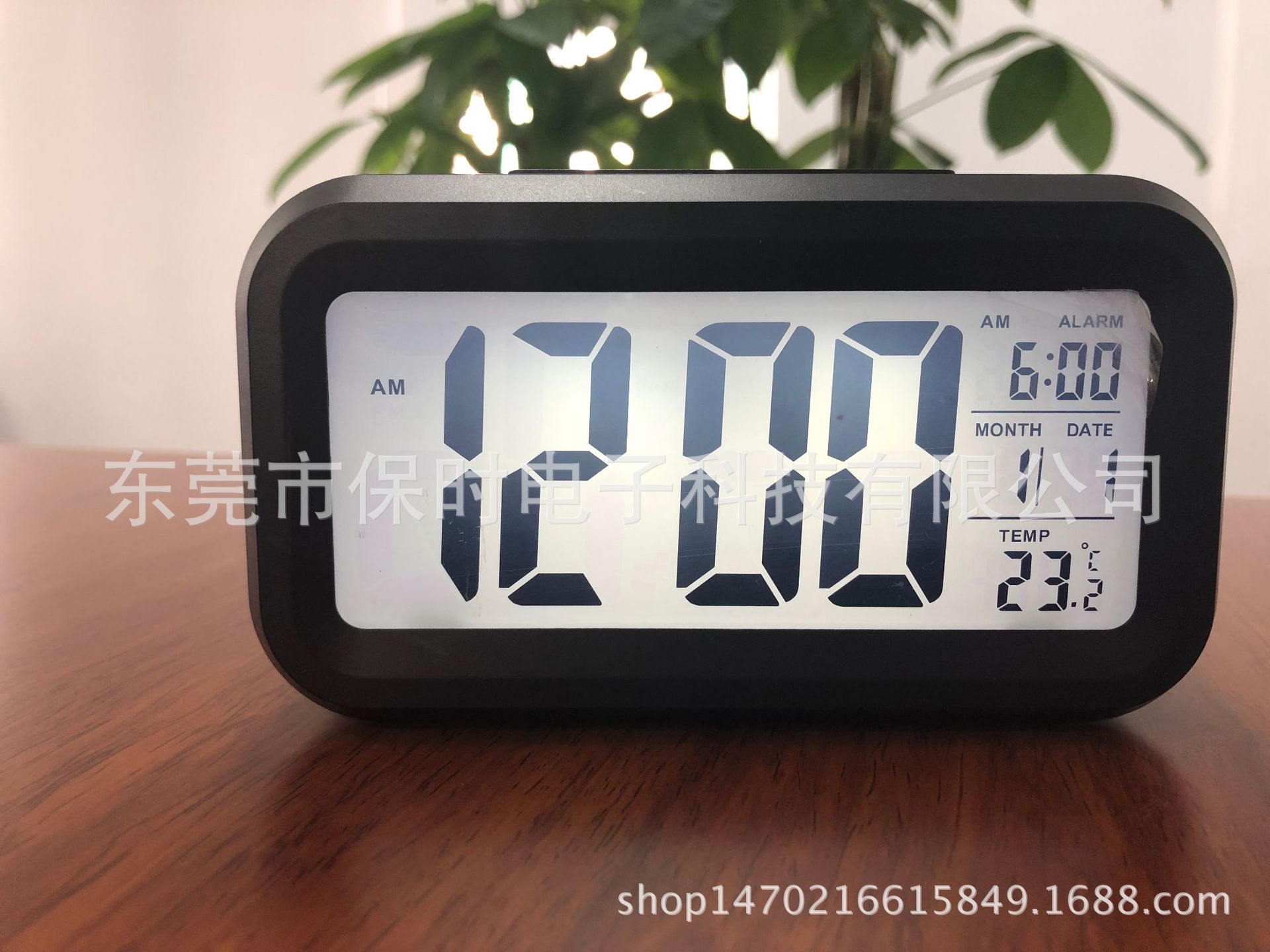 Temperature version Smart clock, silent clock, electronic clock, light-sensing alarm clock, Smart LCD alarm clock for sleepy students pic 7
