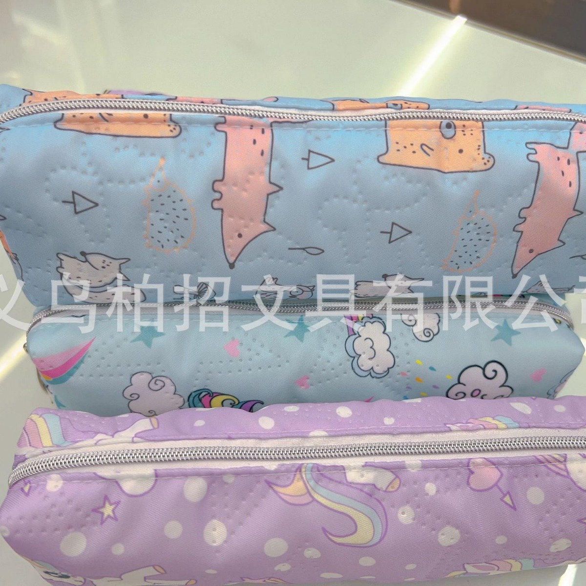 Factory direct sales of original new fashionable cotton fabric storage high appearance level simple ins pen cases for primary and secondary school students pic 9
