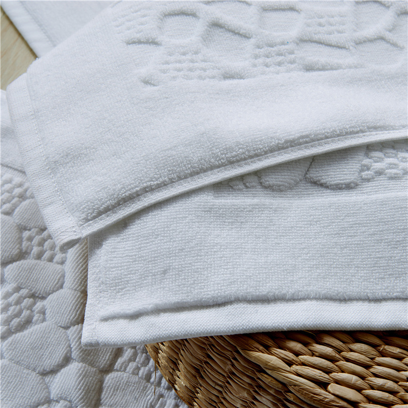 Factory supply of 16-count spiral plain woven pure cotton hotel towels, beauty salon bath towels, hotel and homestay wholesale square towels pic 28