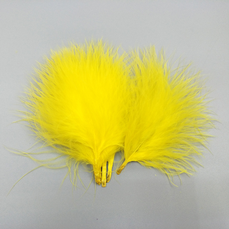 Factory wholesale of Turkey feathers, DIY colorful vascular fleece feathers, Turkey feather fabric edge accessories, feather clothing accessories pic 32