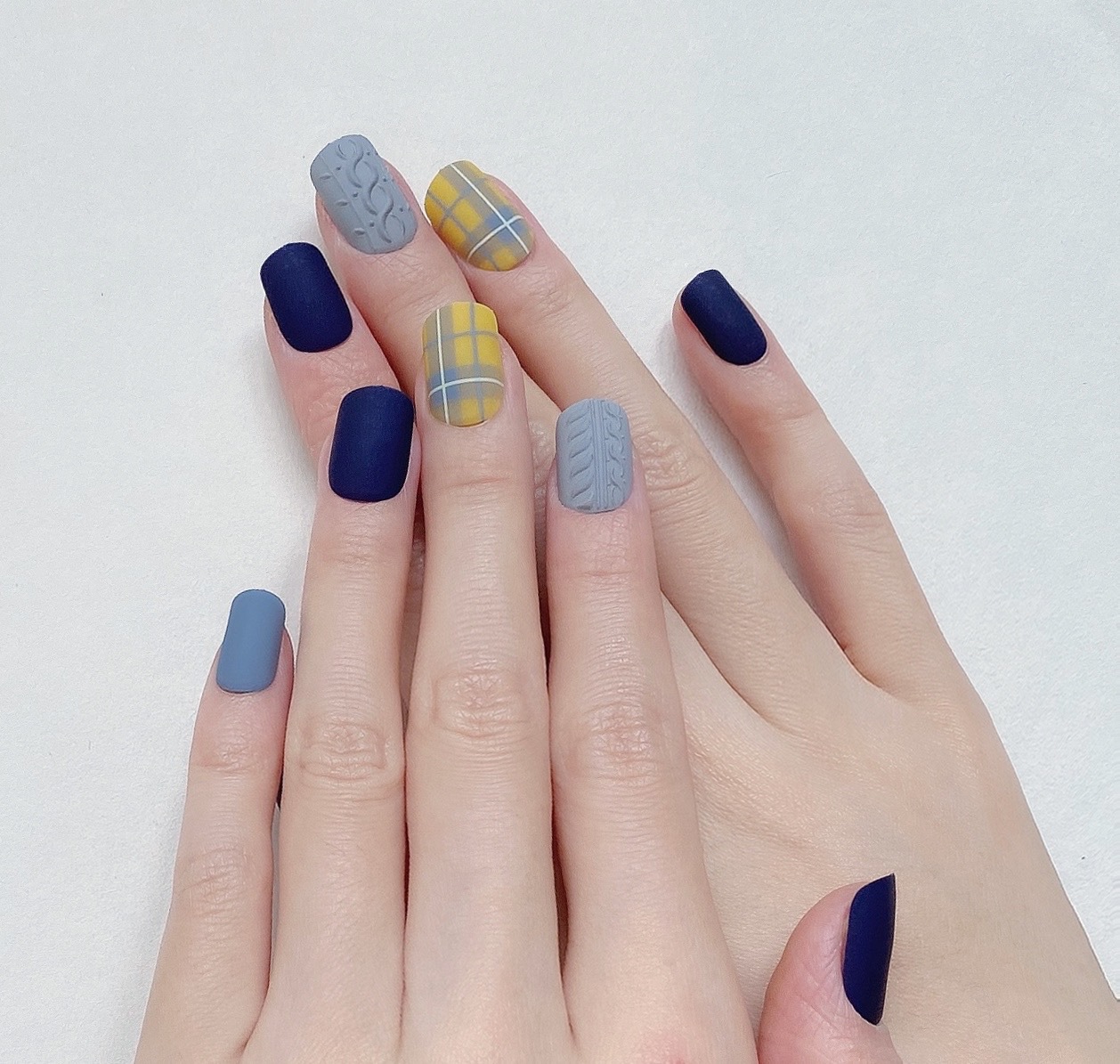 Handmade high-end Long Island iced tea nail art, short square head false nail patches, factory wholesale customization, exclusive for foreign trade pic 21