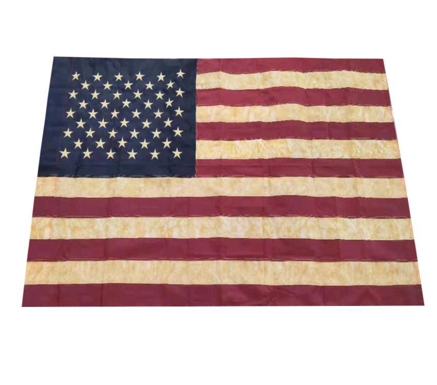 跨境供应 刺绣美国旗绣花全棉葬礼旗各种款式美国旗支持定制详情10