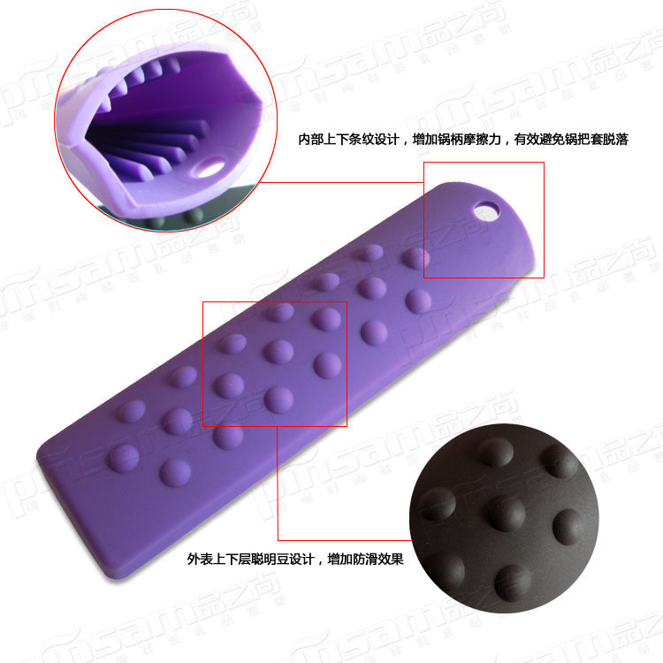 Factory direct sales of silicone heat insulation pot handle covers, pot handle covers, creative home life products, anti-scalding handle covers pic 3