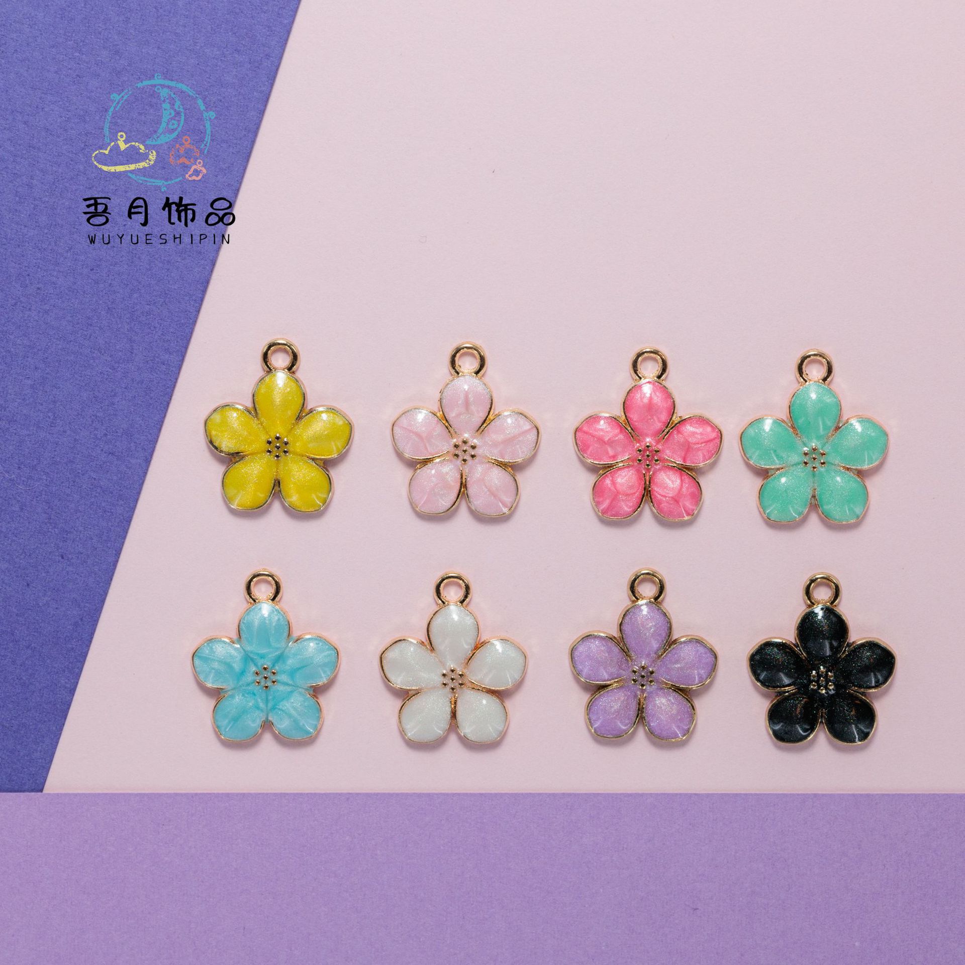 Daisy bracelets, necklaces, earrings, earrings, alloy oil-dripping accessories, handcrafted diy materials, accessories wholesale in Yiwu pic 11