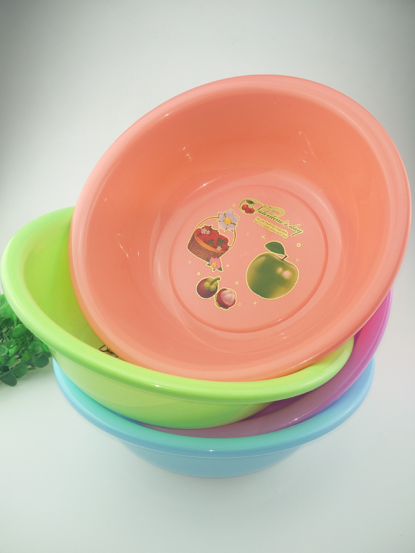 I1544 36#实色脸盆 义乌 会销 礼品 赠品 洗脸盆 草莓盆 厂家直销详情13
