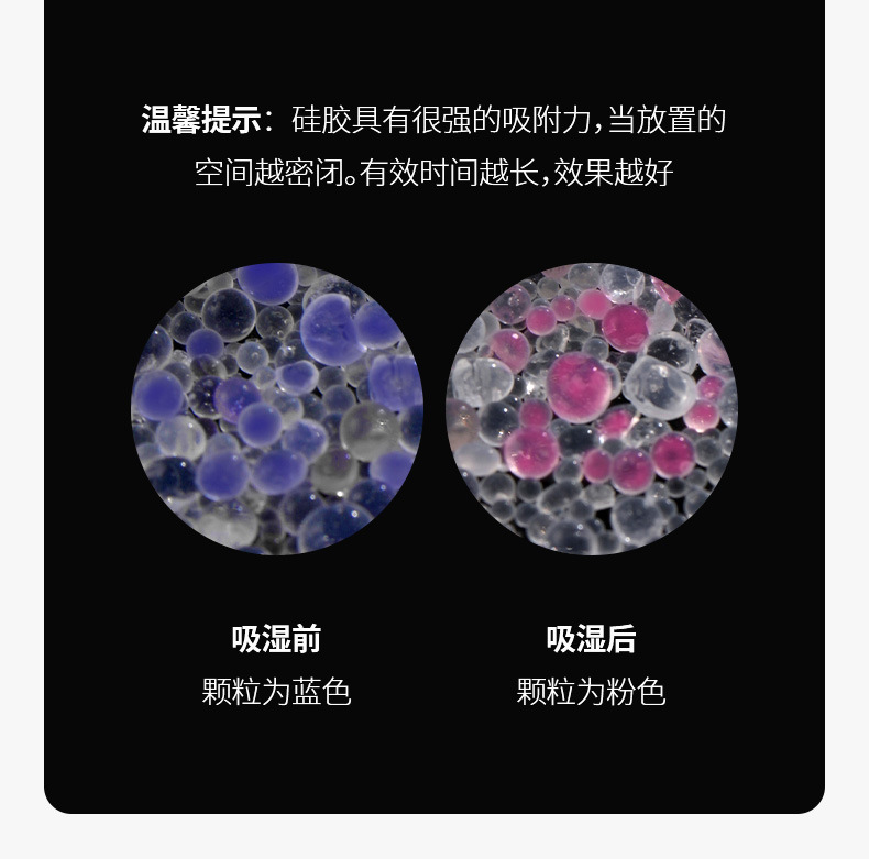 FaSoLa household hanging desiccant, bedroom wardrobe dehumidifying and dehumidifying agent, silica gel particle grid deoxidizer pic 8