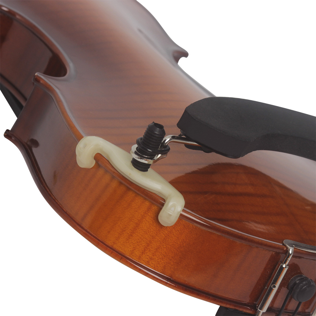 LN100 Red box white foot 4/4-4/3 Anti-wolf violin shoulder support, violin shoulder pad, plastic shoulder support, anti-drop pic 8