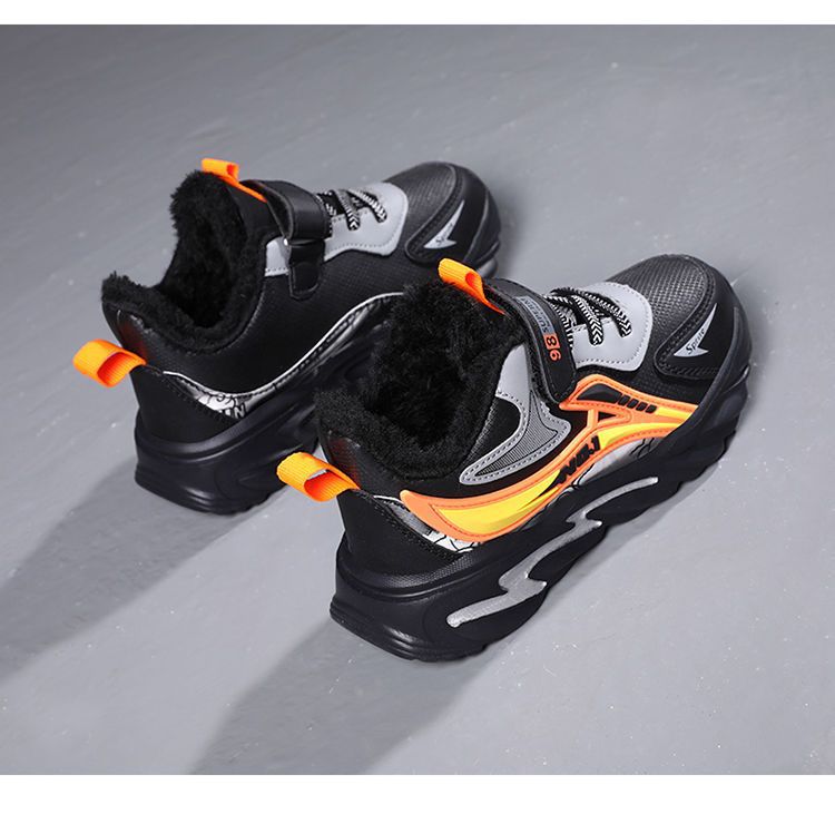 男童鞋子2024秋冬季新款加绒保暖中大童鞋儿童防滑棉鞋学生运动鞋详情28