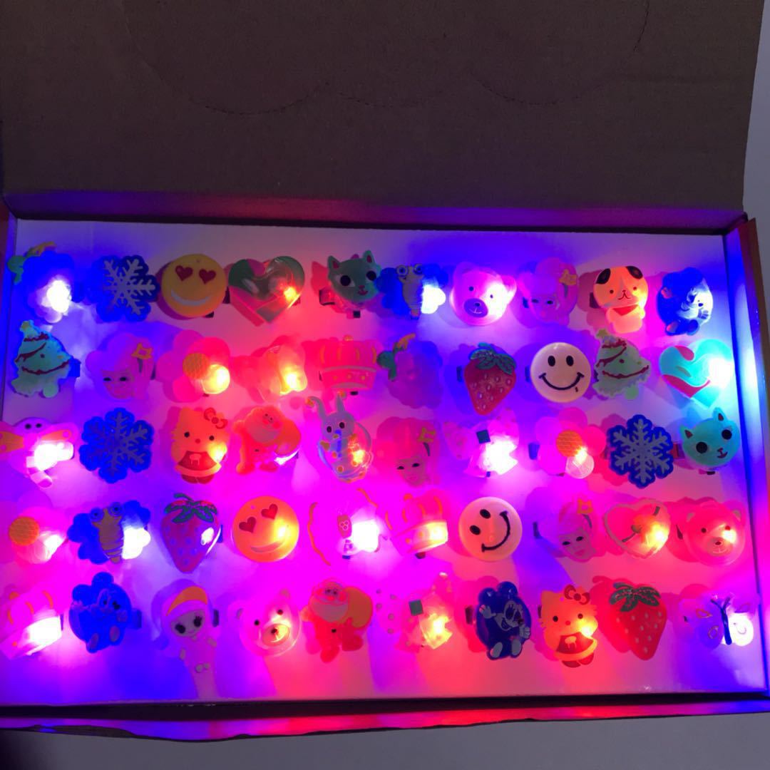 发光戒指发光玩具儿童创意卡通夜光闪光小学生礼品地摊扫码小礼品详情1