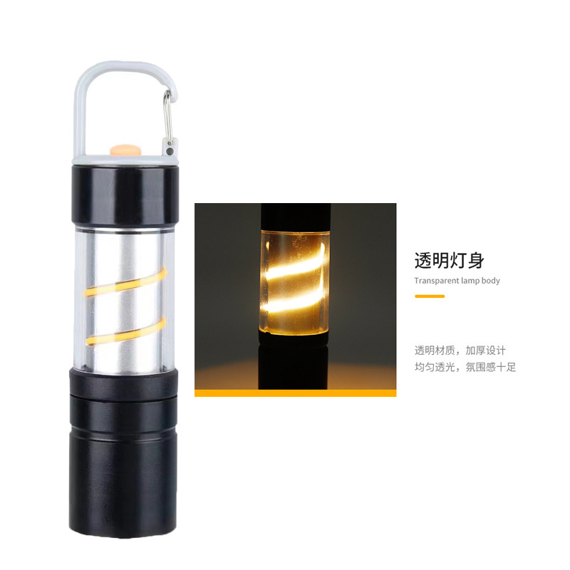 彩色灯带户外LED户外露营灯多功能暖光氛围灯便携手电筒露营灯详情5