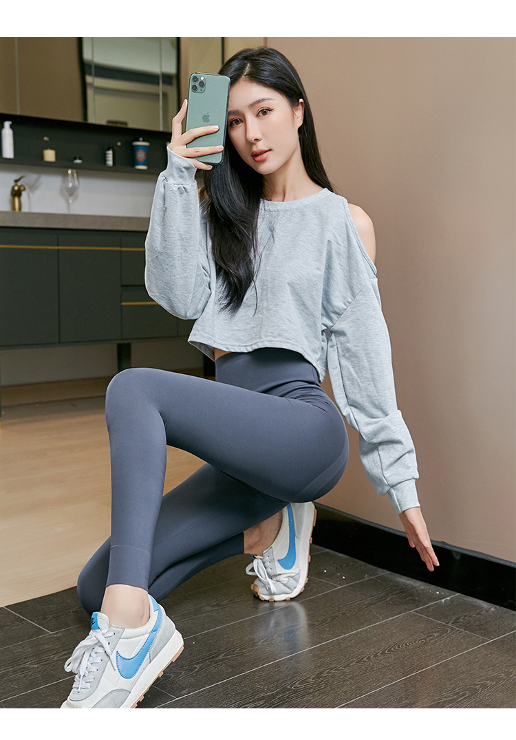 2022 Autumn/Winter new style fleece and thickened cationic fleece high-waisted Barbie pants, yoga pants, leggings for women pic 21