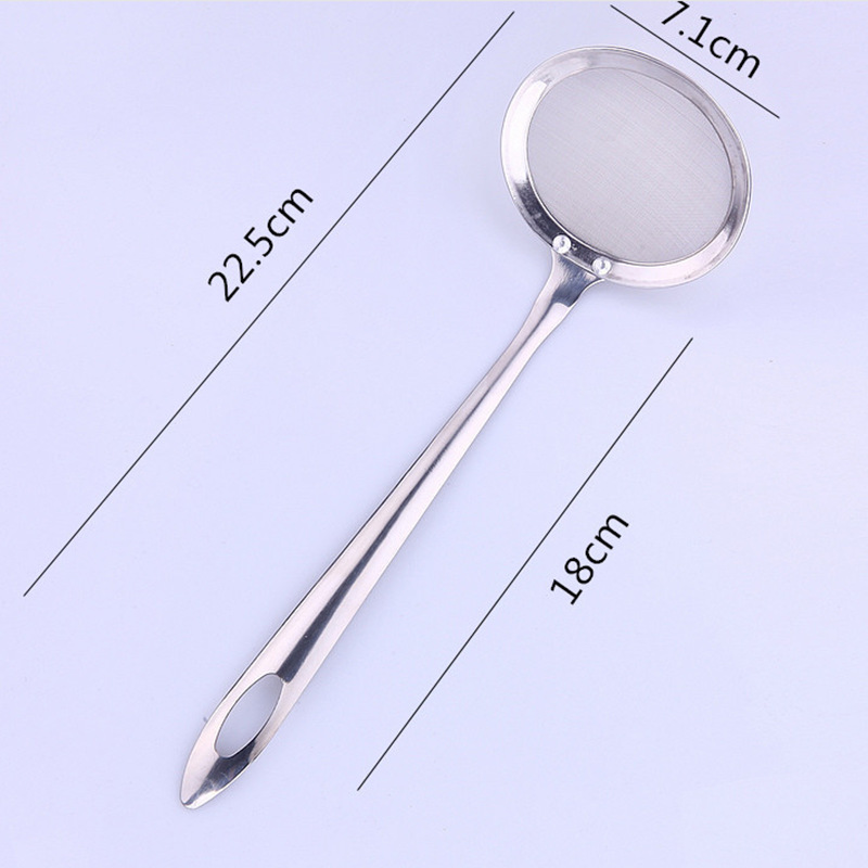 Stainless steel 8 cm oil strainer for deep-frying hot pot, stainless steel oil filter strainer, kitchen cooking utensils pic 29