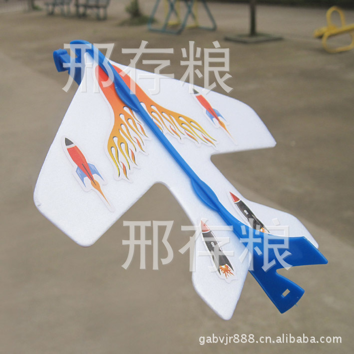 Catapult aircraft model, flash elastic spinning aircraft technology small production, luminous elastic aircraft toy pic 7