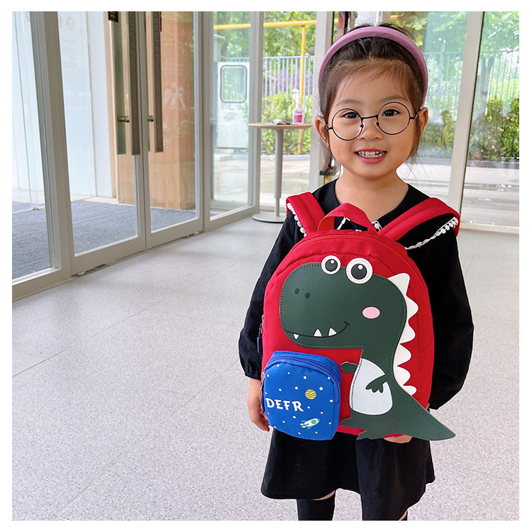 Bolsa de niños 2021 nuevo diseño de dibujos animados lindo animal mochila zoic niña kindergarten mochila bebé pequeña pic 8
