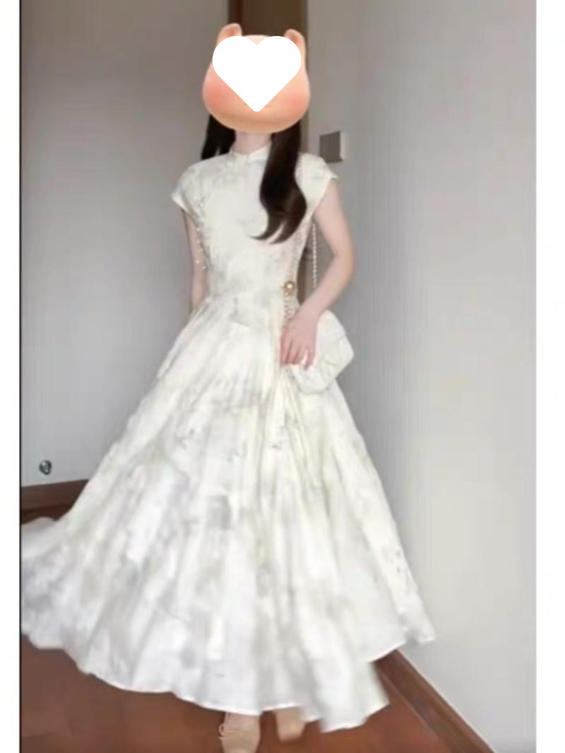 A new Chinese-style cheongsam dress that covers the belly and makes one look slimmer, a high-end and exquisite summer dress for women pic 4