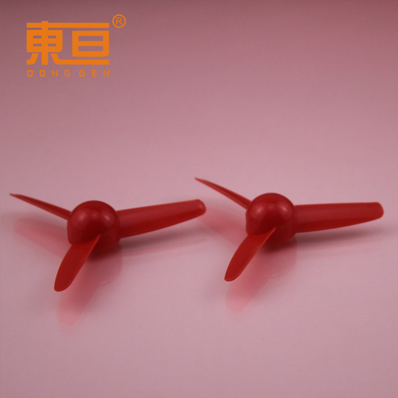 Φ803Y1A red three-blade propeller fan blade toy accessory small production part 1mm hole pic 4