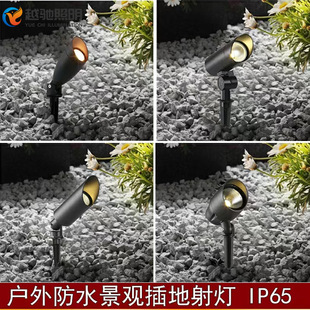 led车轮投光灯户外防水投射灯48w七彩射树灯圆形插地灯鸟巢照树灯详情5