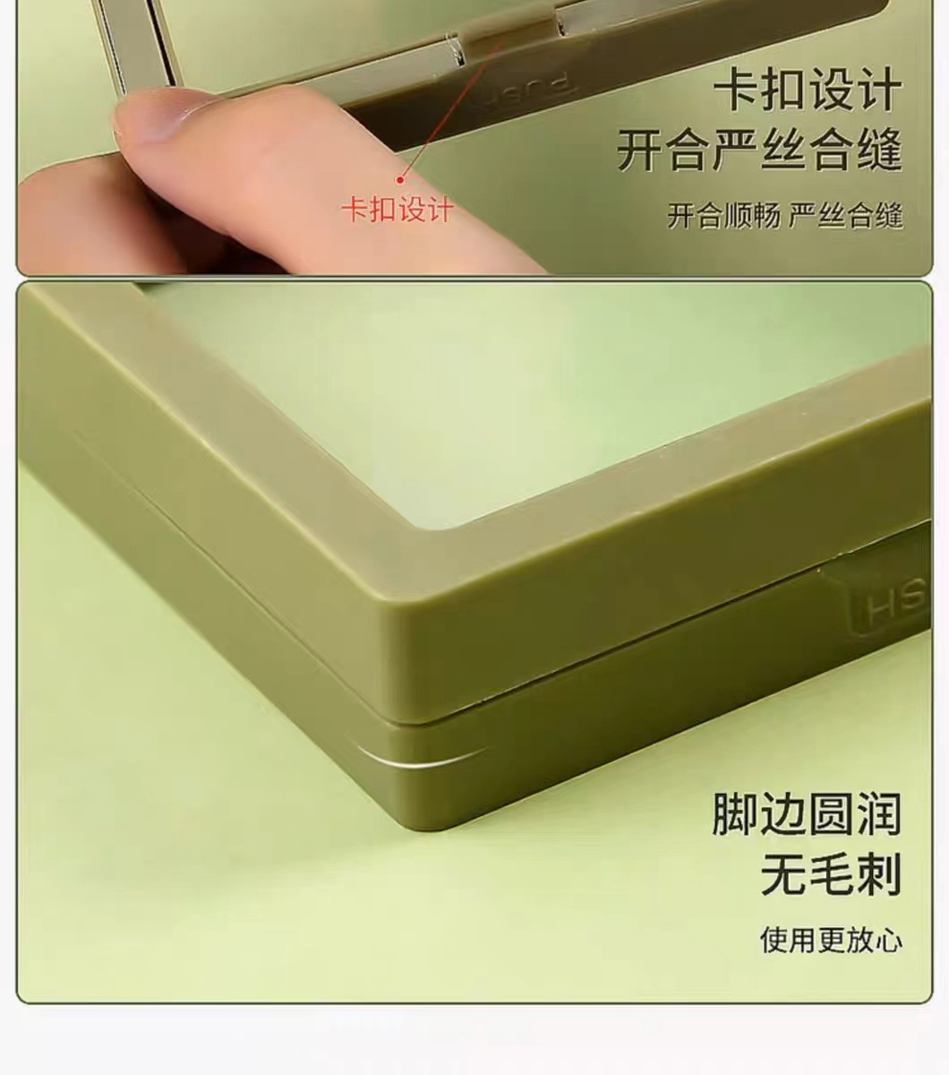 Suspended box, film jewelry box, ring, necklace, bracelet packaging box, high-end wearing armor packaging, storage box, cover pic 7