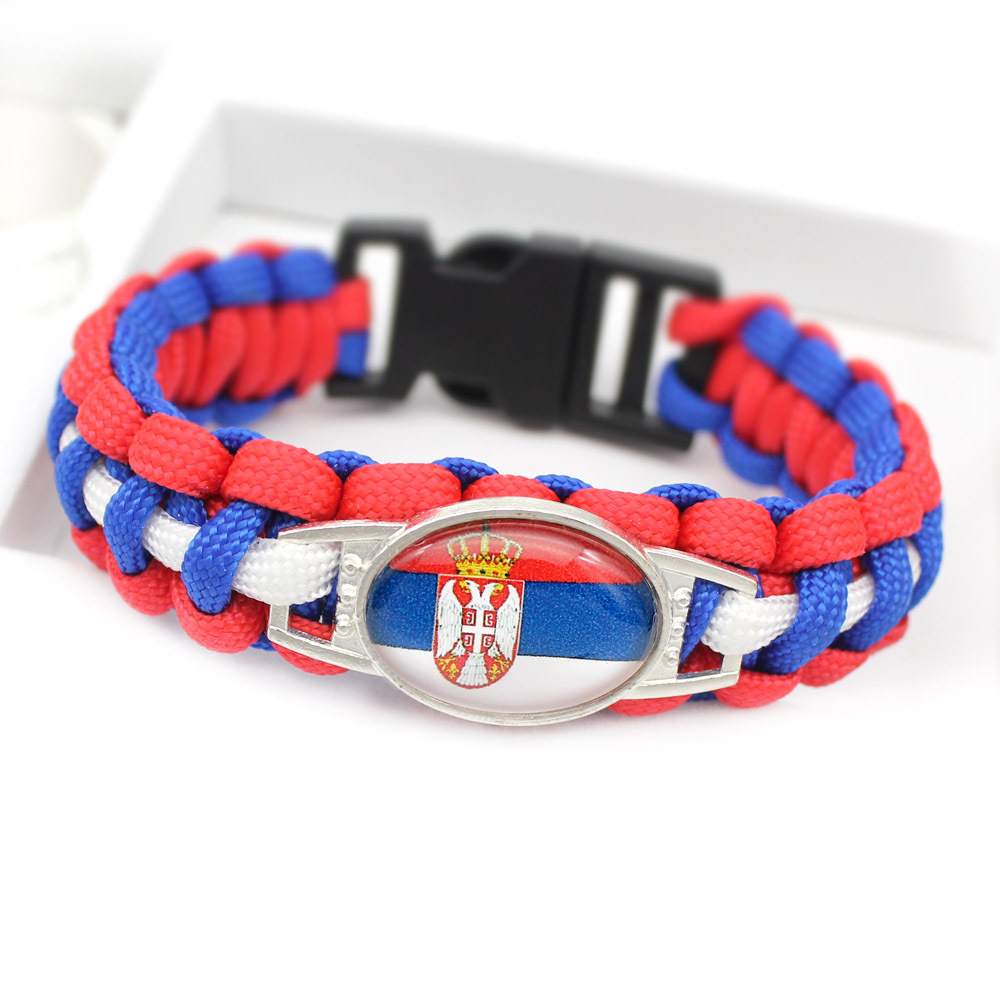 世界各国国旗手环 委内瑞拉 巴拉圭  国旗伞绳编织手链详情17