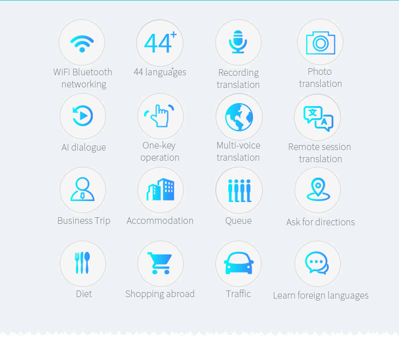 T4 Smart Translation Stick, AI intelligent voice and photo translation machine, supports remote translation in 97 languages for business, office and travel pic 3