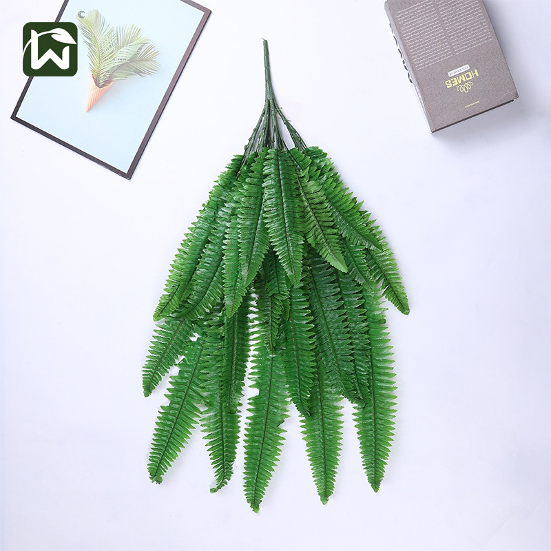 Wholesale of artificial Persian leaf plants for wall hanging, ceiling decoration, artificial green plants, and fern leaves for landscaping pic 3